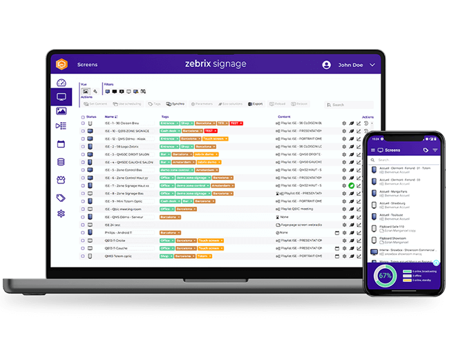 Digital Signage Software | Digital Signage Platform - Zebrix Signage